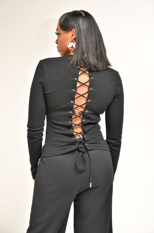 String Me Along Zip Up Top