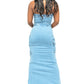 Blue Skies Maxi Jean Dress